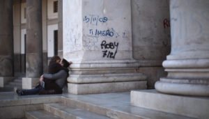 A bride and groom pose for their wedding photographs in on November 14, 2011 in Naples, Italy. Italian Prime Minster Mario Monti is in the process of selecting his new government after the resignation of Silvio Berlusconi. Mario Monti is facing the task of reducing Italy's debt and gaining the confidence of world economic markets and said he wanted to create "a future of dignity and hope" for Italy's children.